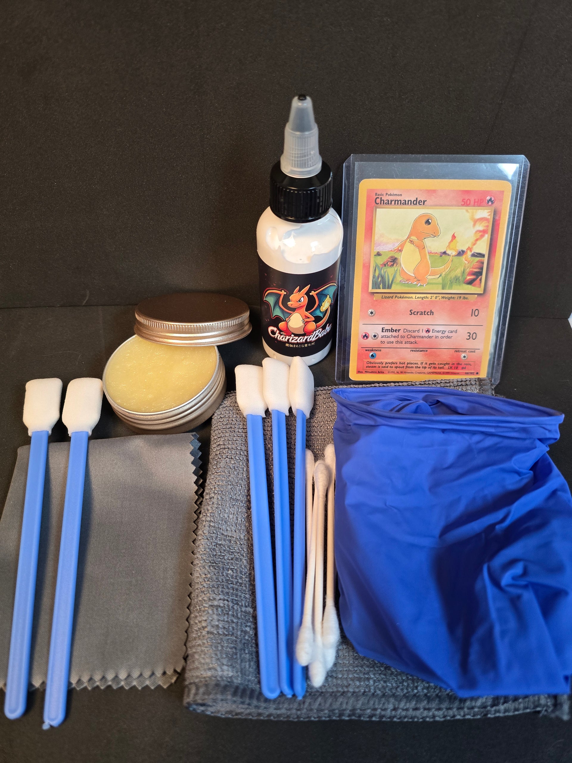 card cleaning kit pokemon Baba's TCG Card Cleaning Kit – CharizardBaba