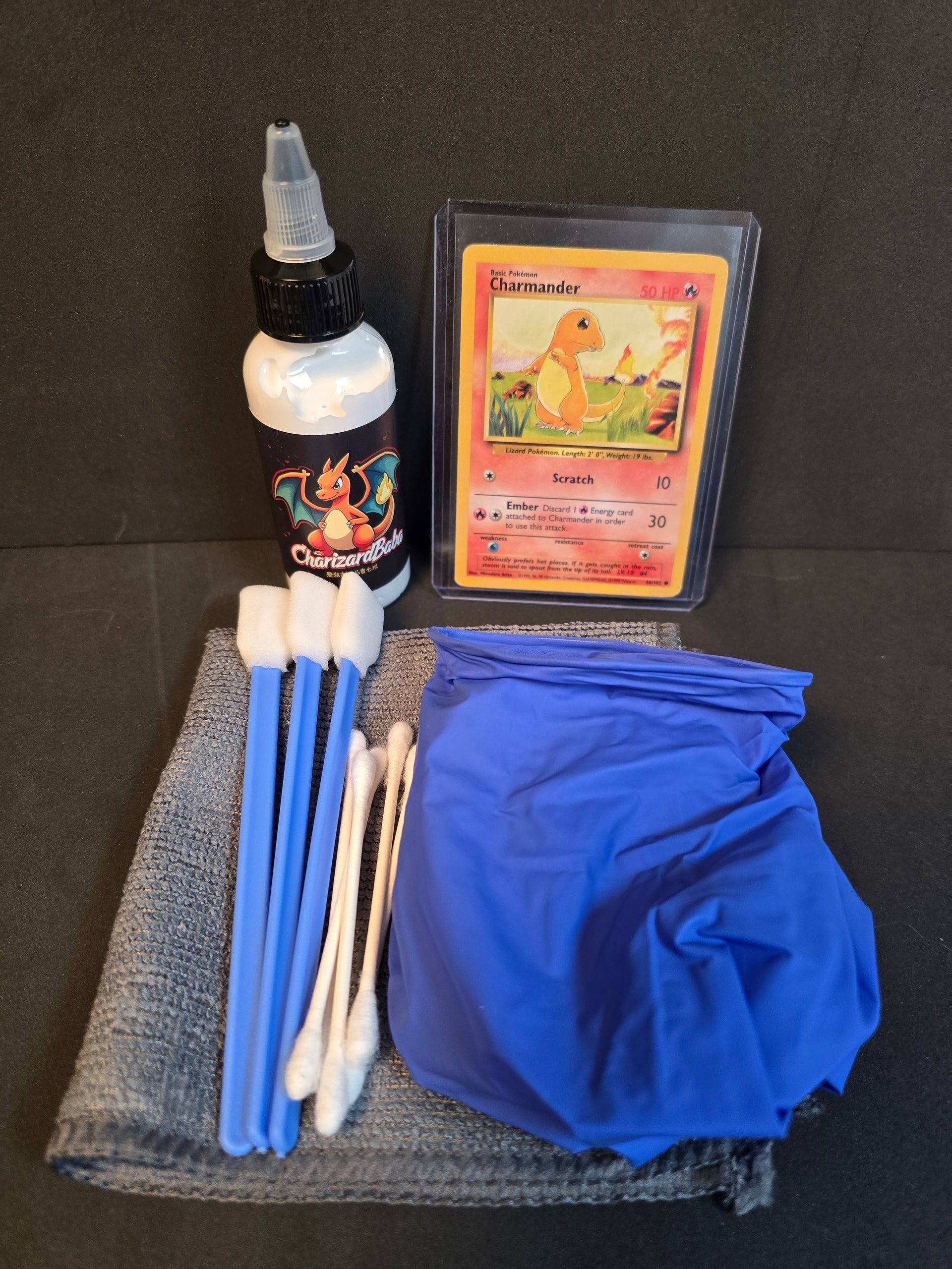 pokemon card cleaner spray + Card polish = Clean Pokmon cards I can't thank you guys enough for purchasing our products. Taking the time to take pictures and share the feedback is above and Pokemon Card Cleaning Spray -